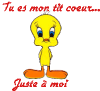 Gif animé mon petit amour Titi